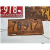 Image 4 : LOT OF 5 LICENSE PLATES (SASK) *2 REPAINTED*
