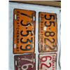 Image 2 : LOT OF 4 LICENSE PLATES (SASK) *1940'S*