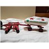 Image 3 : DIE CAST TRACTOR WITH 2 ATTACHMENTS
