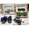 Image 1 : LOT INCLUDING, 2 BOXES OF STREET CARS, DIE CAST TRACTOR AND TANK