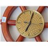 Image 2 : HAND MADE SHIPS WHEEL CLOCK