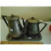Image 1 : SILVER PLATE TEA SET (VINTAGE)