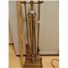 Image 2 : SOLID BRASS FIREPLACE SET