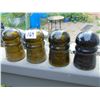 Image 2 : 4  TOTAL GREEN OLIVE AND DEEP OLIVE INSULATORS