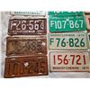 Image 2 : LOT OF 14 SASKATCHEWAN LICENSE PLATES