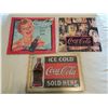 Image 1 : COCA-COLA WALL MOUNT OPENER AND 2 CALENDARS