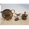 Image 1 : LOT OF 4 BRASS PIECES