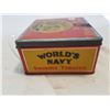 Image 5 : WORLD NAVY TOBACCO TIN (7.25" X 6.5" X 3.25")