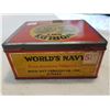 Image 6 : WORLD NAVY TOBACCO TIN (7.25" X 6.5" X 3.25")