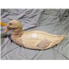 Image 2 : LOT OF 2 DECOY DUCKS ( 1 X OLD LEATHER) *1 X WOOD*