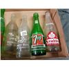 Image 2 : LOT OF 7 BOTTLES (VINTAGE) *7-UP, PRINCE ALBERT MINERAL WATER, ETC*