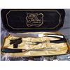 Image 2 : PALMER CARVING SET IN BOX AND CERAMIC MINITURE FIGURINES