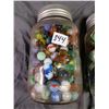 Image 2 : LOT OF 2 JARS OF MARBLES