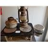 Image 1 : OIL BURNING STOVE AND BARN LAMP