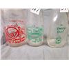 Image 2 : LOT OF 2 SMALL MILK BOTTLES (PICTURE SHOWS 3 HOWEVER 1 HAS BEEN BROKEN)
