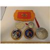 Image 1 : ALUMINUM AND TIN TEA SET PIECES VINTAGE