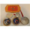 Image 2 : ALUMINUM AND TIN TEA SET PIECES VINTAGE