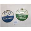 Image 1 : CO-OP PORCELAIN GAS TANK TAGS