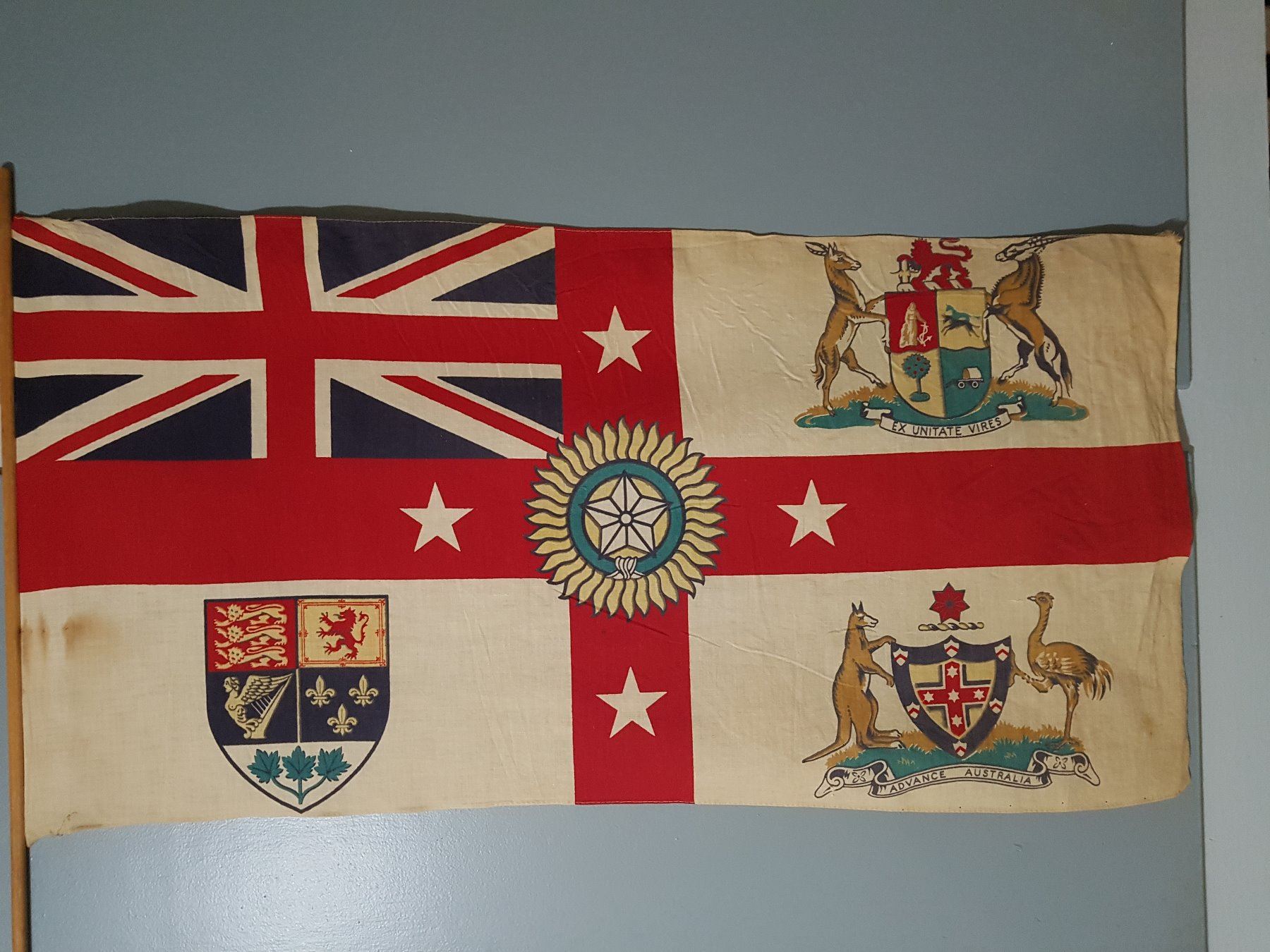 Commonwealth Flag Examples ANTIQUE COTTON COMMONWEALTH FLAG (34