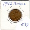 Image 2 : 1942 TOMBAC 5 CENTS (CANADA)