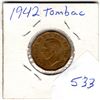 Image 2 : 1942 TOMBAC 5 CENTS (CANADA)