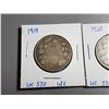 Image 2 : 1919 & 1920 SILVER 50 CENT COINS