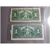 Image 2 : TWO (2) 1937 $1 BILLS - TWO DIFFERENT SIGNATURES