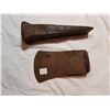 Image 2 : ANTIQUE SWEDISH AXE & OLD WOOD WEDGE SPLITTER