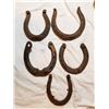 Image 1 : 5 ANTIQUE HORSESHOES, GOOD LUCK