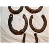 Image 4 : 5 ANTIQUE HORSESHOES, GOOD LUCK