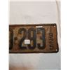 Image 3 : 1925 SASKATCHEWAN LICENSE PLATE