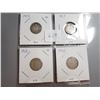 Image 1 : 1910, 1917, 1918, 1919 SILVER 10 CENT COINS