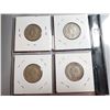 Image 2 : 1947, 1948, 1949, 1950 25 CENT SILVER COINS