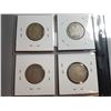Image 2 : 1933, 1934, 1935, 1936 SILVER 25 CENT COINS