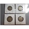 Image 1 : 1929, 1930, 1931, 1932 SILVER 25 CENT COINS