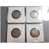 Image 2 : 1929, 1930, 1931, 1932 SILVER 25 CENT COINS