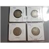 Image 1 : 1928, 1920, 1919, 1918 SILVER 25 CENT COINS