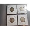 Image 2 : 1910, 1912, 1914, 1918 SILVER 25 CENT COINS