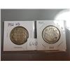 Image 1 : 1952 & 1951 SILVER 50 CENT COINS