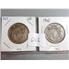 Image 1 : 1940 AND 1949 SILVER 50 CENT COINS