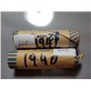 Image 1 : FULL ROLLS OF 1940 & 1941 5 CENT COINS