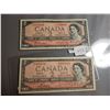 Image 1 : TWO 1954 $2.00 BILLS, DIFFERENT SIGNATURES