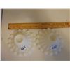 Image 2 : VINTAGE BUBBLE MILK GLASS CANDLE HOLDERS