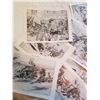 Image 2 : 1951 WHAT I SAW AT CALGARY STAMPEDE PRINTS 12" X 9"