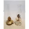 Image 1 : 2 VINTAGE COAL OIL FINGER LAMPS
