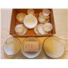 Image 1 : FIRE KING CUPS, SAUCERS, PLATES, BOWLS
