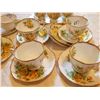 Image 3 : ROYAL ALBERT TEAROSE 8 CUP SAUCERS, CREAM & SUGAR