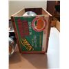 Image 2 : LOT OF 2 GAS MASKS INSIDE A 1957 FRUIT BOX