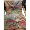 Image 1 : LOT OF 3 VINTAGE BURLAP BAGS