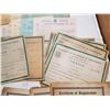 Image 6 : VINTAGE SASKATCHEWAN LICENSE CERTIFICATES (40S TO 60S)
